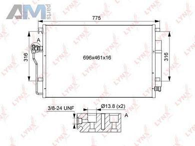 Радиатор кондиционера RC0109 (LYNXauto) для автомобилей VAGЗаказать радиатор кондиционера RC0109 производства LYNXauto для Фольксваген/Ауди/Шкода с доставкой точно в срок