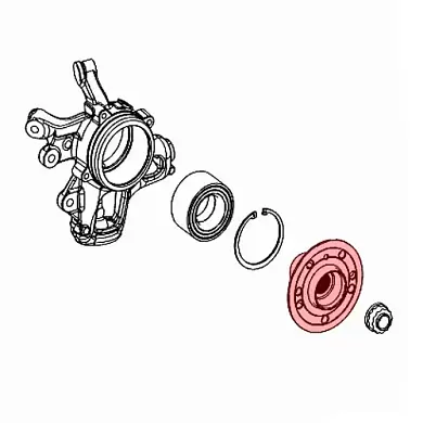 Ступица передняя (фланец) Mercedes GLE-Coupe 2015-2019 A1663570900