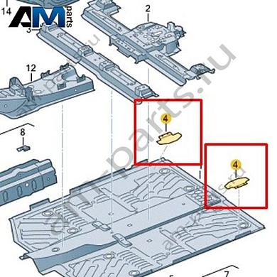 Усилитель пола Volkswagen id3 2020-2024 1EA803315AКупить усилитель пола 1EA803315A для Фольксваген id3 2020-2024 по минимальной цене
