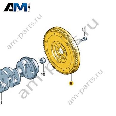 Маховик VAG 04L105266Купить маховик 04L105266 Фольксваген/Ауди/Шкода по минимальной цене