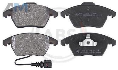 Передние тормозные колодки ABS 37414 на Audi A3 (8P) 2003-2012