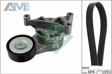 Комплект замены ремня генератора INA (529005210) на Volkswagen Passat B6 (2005-2011) 2.0TSI