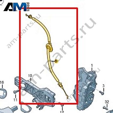 Кабель-адаптер с тросом Volkswagen id-Buzz 2023-2024 1T3972297AКупить кабель-адаптер с тросом 1T3972297A для Фольксваген id-Buzz 2023-2024- гарантия наличия