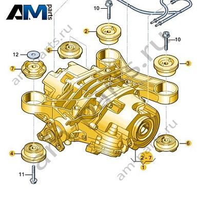 Главная передача заднего моста VAG 08E525010FКупить главную передачу заднего моста 08E525010F на Фольксваген/Ауди/Шкоду- минимальная цена