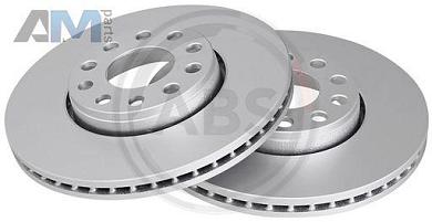 Передние тормозные диски ABS 17527 на Volkswagen B5 (1997-2005)