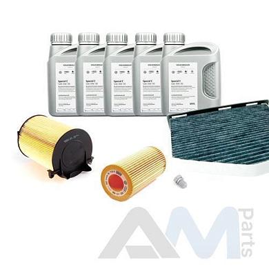 Оригинальный набор для ТО-1/3 Passat B6 2.0 FSI с маслом 0W30 (допуск 502/505)