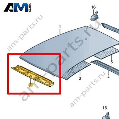 Рама крыши Volkswagen Jetta VII 2020-2024 17A817123Купить раму крыши 17A817123 для Фольксваген Джетта VII 2020-2024- гарантия наличия