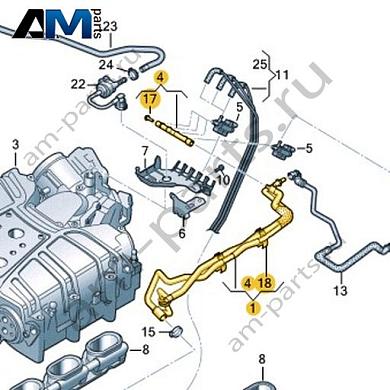 Вакуумные шланги с соединительными деталями VAG 06E133790AAКупить вакуумные шланги с соединительными деталями 06E133790AA для Фольксваген/Ауди/Шкода- выгодные цены