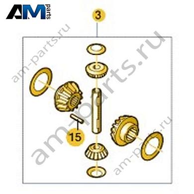 Ремонтный комплект для дифференциала Volkswagen AMAROK 2013-2016 2H0598081BКупить ремонтный комплект для дифференциала 2H0598081B на Фольксваген Амараок 2013-2016- спец. Цена