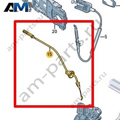 Трос замка задней двери Volkswagen T-Roc Cross 2019-2024 2GM839085Купить трос замка задней двери 2GM839085 Фольксваген Т-рок Кросс 2019-2024- гарантия наличия