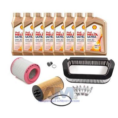 Комплект фильтров для ТО-2_4 Audi A8 (D3) 3.7_4.2 с маслом Shell 0W30