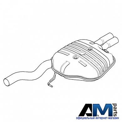 Задний глушитель 18307535104 на BMW (E60) 525i-525iX