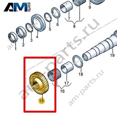 Свободно вращающаяся шестерня VAG 0HL311349DКупить свободно вращающуюся шестерню 0HL311349D для Фольксваген/Ауди/Шкода- бесплатная доставка