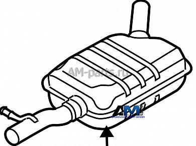 Резонатор Тигуан (2007-2011) 2.0 TSI 5N0253409K