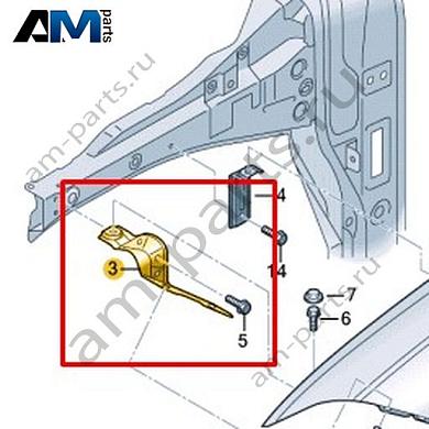 Распорка Volkswagen Taigo 2022-2024 2G7821135Купить распорку 2G7821135 для Фольксваген Тайго 2022-2024 по минимальной цене