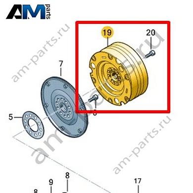 Маховик VAG 0HL105317AКупить маховик 0HL105317A Фольксваген/Ауди/Шкода по минимальной цене
