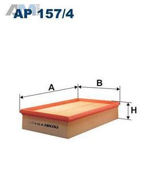 Воздушный фильтр (FILTRON) AP157/4 для  Volkswagen Multivan T6 (2019-2023) 2.0TDI