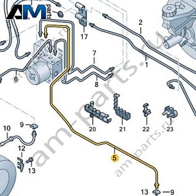 Тормозная трубка от гидравлической системы к тормозному шлангу Volkswagen AMAROK 2017-2022 2H3614727AКупить тормозную трубку от гидравлической системы к тормозному шлангу 2H3614727A на Фольксваген Амараок 2017-2022 на выгодных условиях