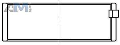 Вкладыши шатунные (MAHLE/KNECHT) 081PL21836000 для BMW X6 (F16) 2014-2017 40dX