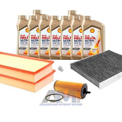 Комплект фильтров для ТО-1/3 Audi Q7 4.2 TDI с маслом Shell 0W30