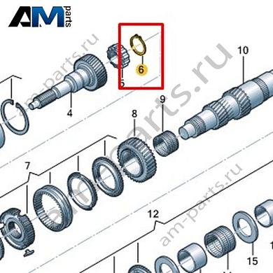 Комплект стопорных колец VAG 0F6398941Купить комплект стопорных колец 0F6398941 Фольксваген/Ауди/Шкода- минимальная цена