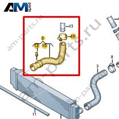 Напорный шланг Volkswagen Crafter 2012-2016 2E0145856KКупить напорный шланг 2E0145856K для Фольксваген Крафтер 2012-2016 по минимальной цене