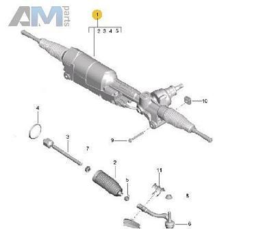 Рулевая рейка 95B423055AH  Porsche Macan (2014-2018)