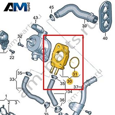 Радиатор охлаждающей жидкости VAG 06L121251BКупить радиатор охлаждающей жидкости 06L121251B для Фольксваген/Ауди/Шкода- выгодные цены