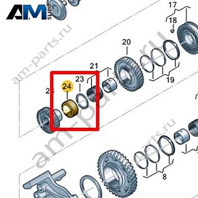 Шестерня VAG 0HL311352Купить шестерню 0HL311352 на Фольксваген/Ауди/Шкоду- минимальная цена