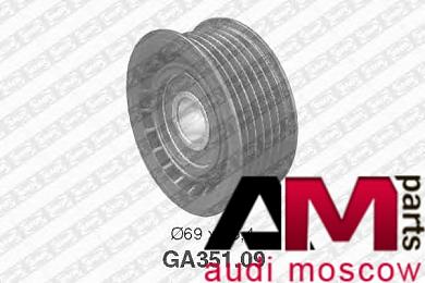 Ролик обводной ремня генератора Ауди A6 (С6) 3.0 TDI GA35109 NTN-SNR