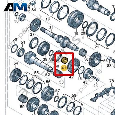 Игольчатый подшипник с внутренним кольцом VAG 0A5311132BКупить игольчатый подшипник с внутренним кольцом 0A5311132B для Фольксваген/Ауди/Шкода- минимальная цена
