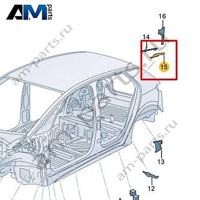 Часть стойки С Volkswagen id3 2020-2024 10A864630Купить часть стойки С 10A864630 на Фольксваген id3 2020-2024- выгодные цены