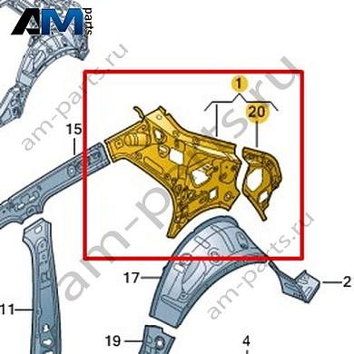 Боковина (внутренняя часть) Volkswagen T-Roc 2018-2024 2GA809402Купить боковину (внутреннюю часть) 2GA809402 Фольксваген Т-рок 2018-2024- выгодные цены