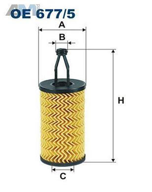 Масляный фильтр OE677/5 FILTRON для Мерседес GLC Coupe AMG 43