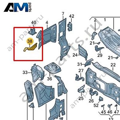 Распорка Volkswagen id-Buzz 2023-2024 1T3821136AКупить распорку 1T3821136A для Фольксваген id-Buzz 2023-2024- гарантия наличия
