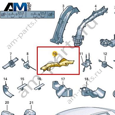 Канал для кабеля Volkswagen id3 2020-2024 1EA971824AКупить канал для кабеля 1EA971824A для Фольксваген id3 2020-2024- минимальная цена