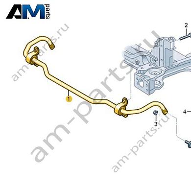 Передний стабилизатор в сборе Volkswagen id3 2020-2024 1EA411303AAКупить передний стабилизатор в сборе 1EA411303AA для Фольксваген id3 2020-2024- гарантия наличия