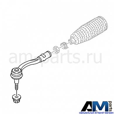 Наконечник рулевой тяги правый на Audi R8 4S0423812B