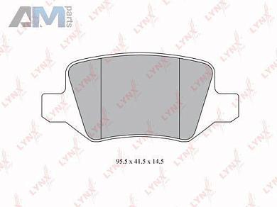 Колодки тормозные задние LYNX для Mercedes A-klasse 2004-2012 II (W169) BD-5310