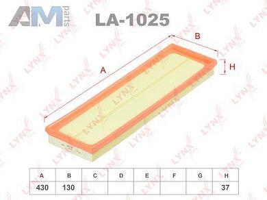 Воздушный фильтр LA1025 (LYNXauto) для автомобилей VAGЗаказать воздушный фильтр LA1025 производства LYNXauto для Фольксваген/Ауди/Шкода на выгодных условиях