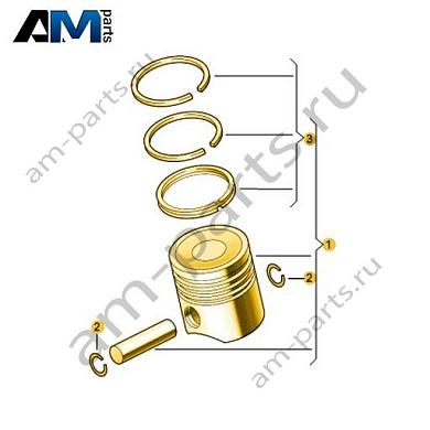 Поршень в сборе VAG 06M107065AKКупить поршень в сборе 06M107065AK для Фольксваген/Ауди/Шкода- выгодные цены