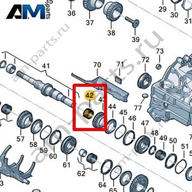 Игольчатый подшипник VAG 0C9311213AКупить игольчатый подшипник 0C9311213A Фольксваген/Ауди/Шкода- выгодные цены