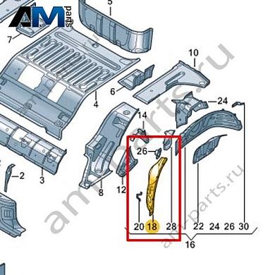 Усилитель колесной арки Volkswagen id3 2020-2024 1EA809687Купить усилитель колесной арки 1EA809687 Фольксваген id3 2020-2024- минимальная цена