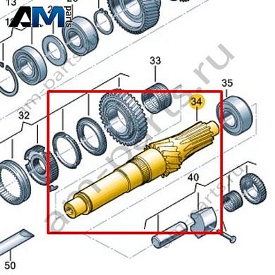 Промежуточный вал VAG 0F6311422Купить промежуточный вал 0F6311422 Фольксваген/Ауди/Шкода- бесплатная доставка