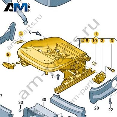 Каркас сиденья с регулировкой по высоте Volkswagen AMAROK 2013-2016 2H0881106NКупить каркас сиденья с регулировкой по высоте 2H0881106N Фольксваген Амараок 2013-2016- минимальная цена