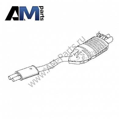 Задний глушитель 18303428040 на BMW E83 2.5si