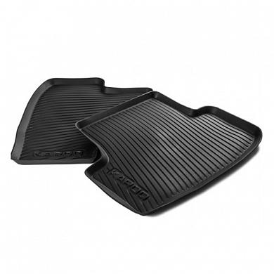 Коврики в салон резиновые задние Шкода Карок 57A061512