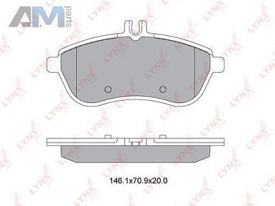 Колодки тормозные передние LYNX для Mercedes E200-350 BD-5318