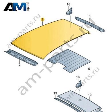 Крыша Volkswagen id3 2020-2024 10A817111CКупить крышу 10A817111C Фольксваген id3 2020-2024- бесплатная доставка