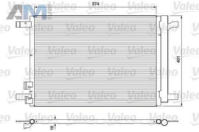 Радиатор кондиционера VALEO (814375) для Skoda Octavia A7 (2013-2017) 1.4TSI